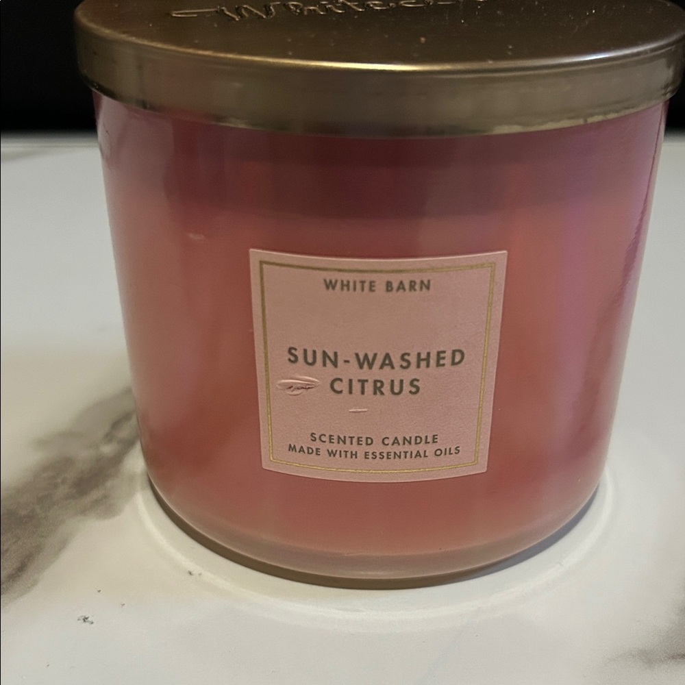 White Barn Sun-Washed Citrus Pink Candle